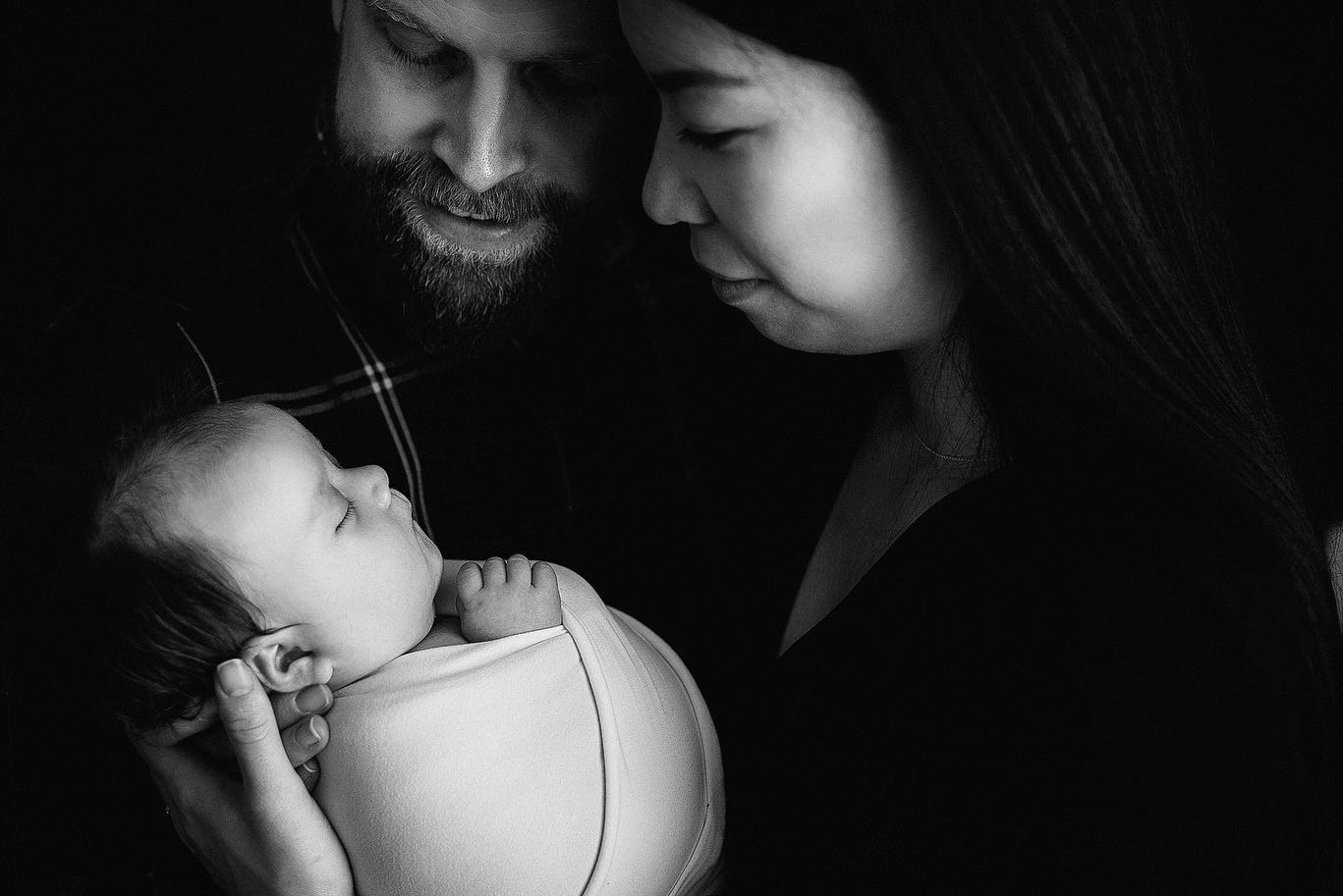 swaddle wrap for newborn photography